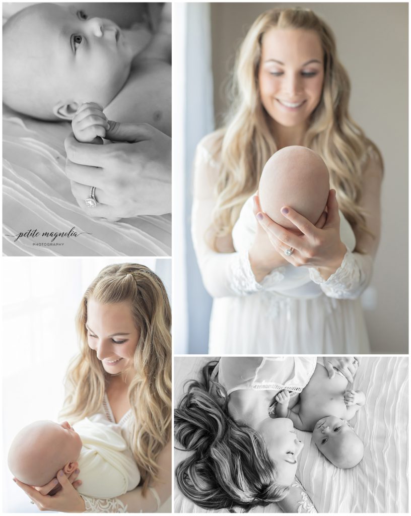 newborn session details newborn photography pittsburgh collage of mom and baby