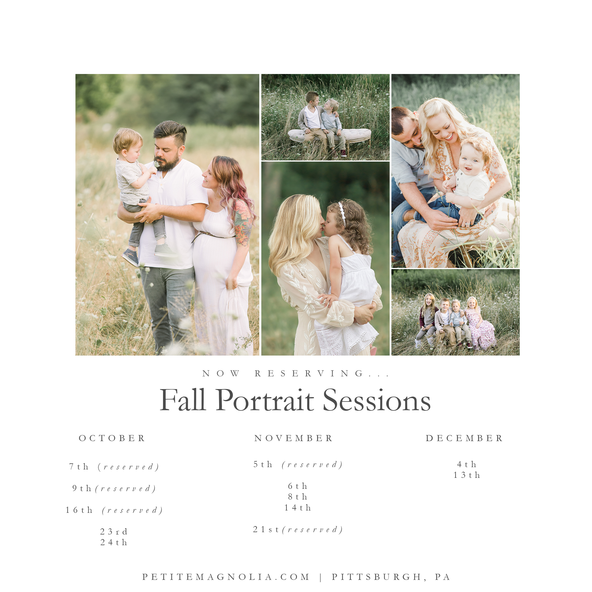 pittsburgh fall family sessions 2019 | petite magnolia photography