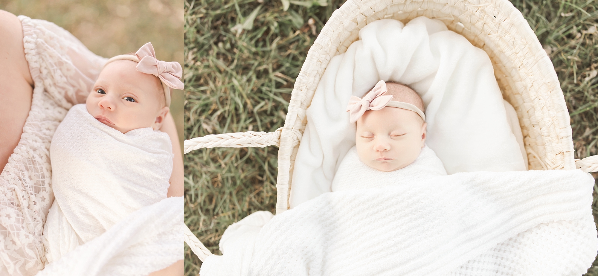 Outdoor newborn photographer