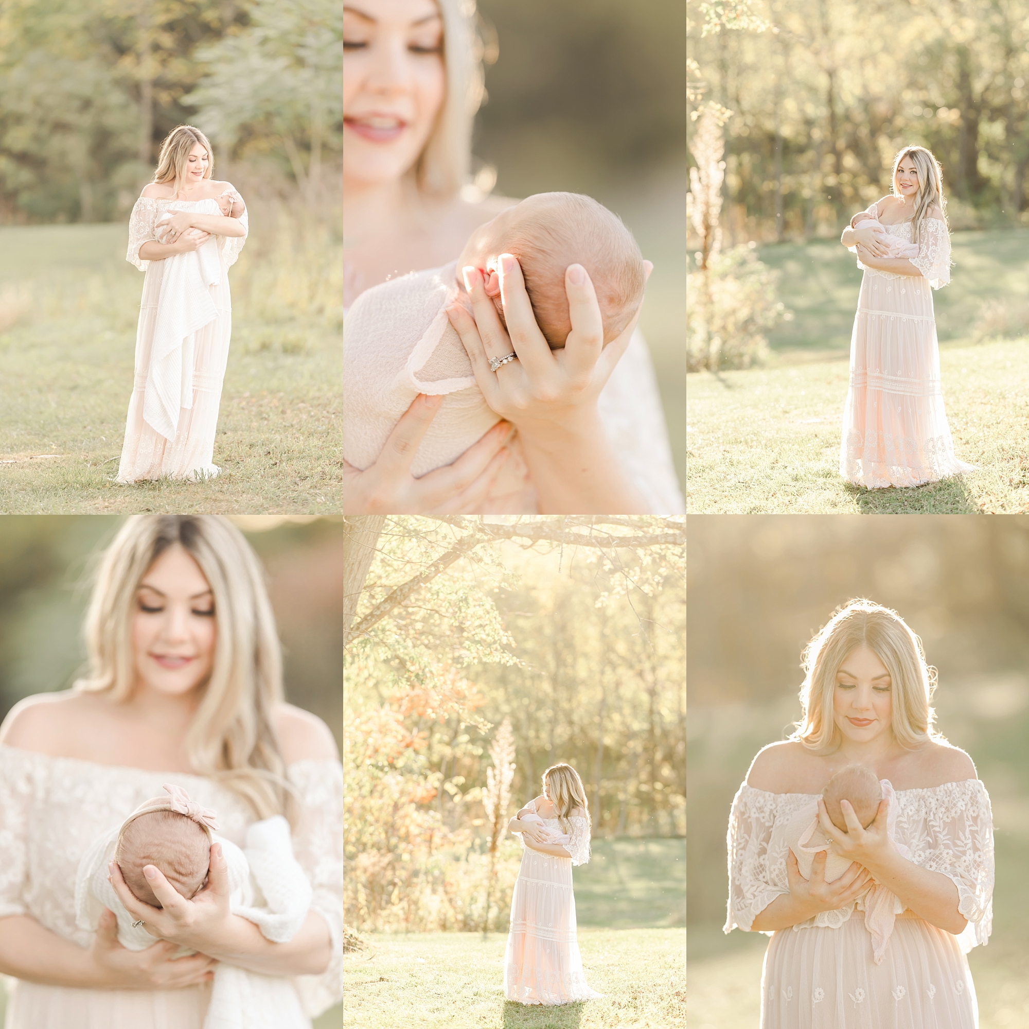 Outdoor newborn photographer