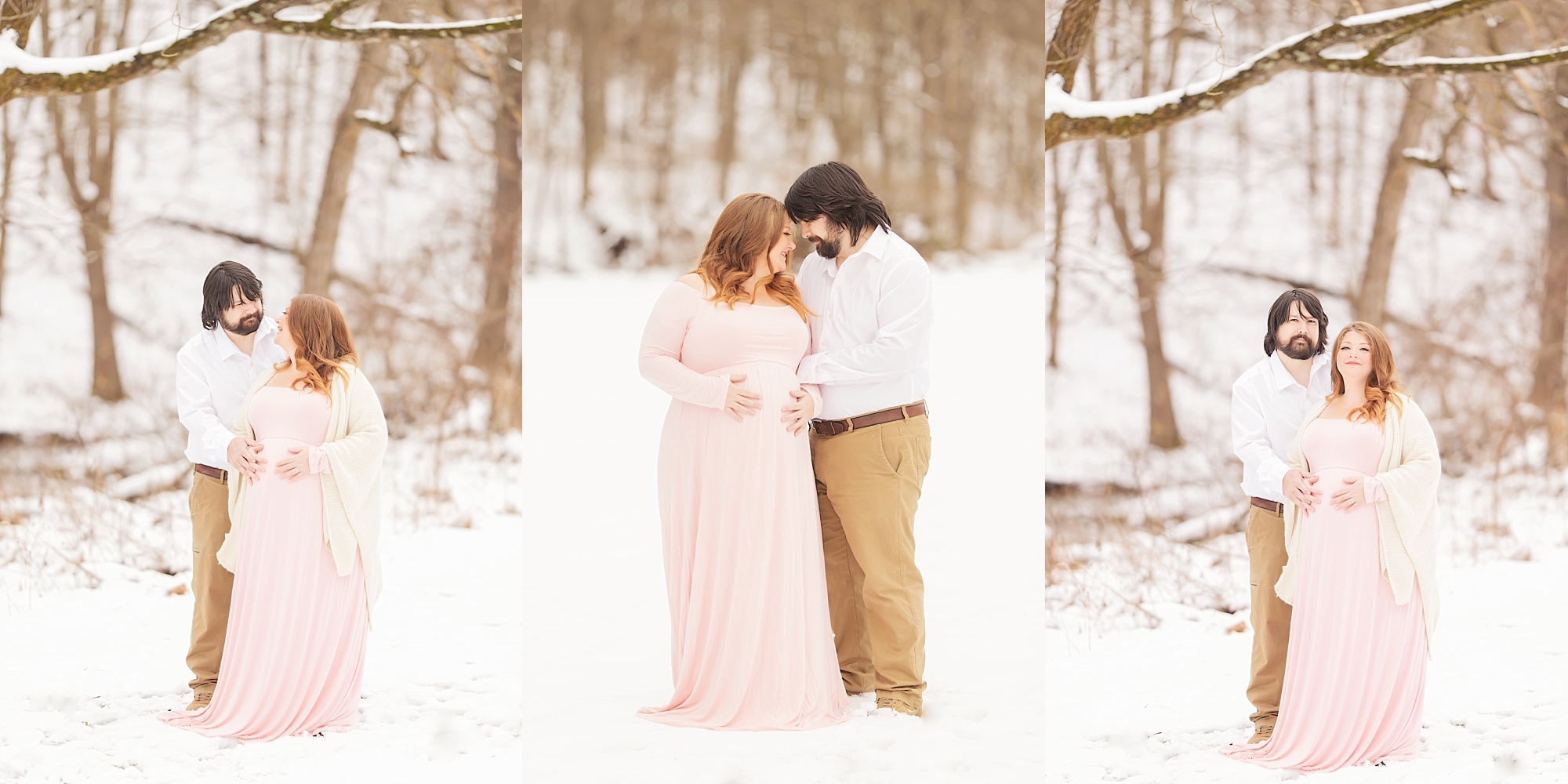 Snowy Pittsburgh Maternity Session