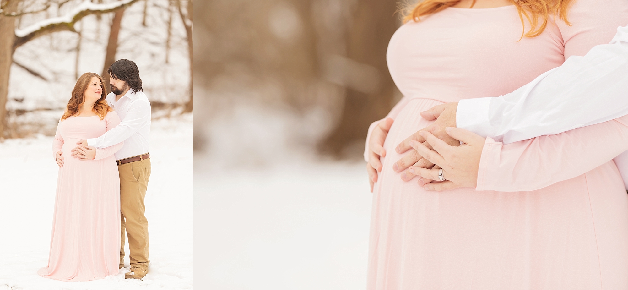 Snowy Pittsburgh Maternity Session