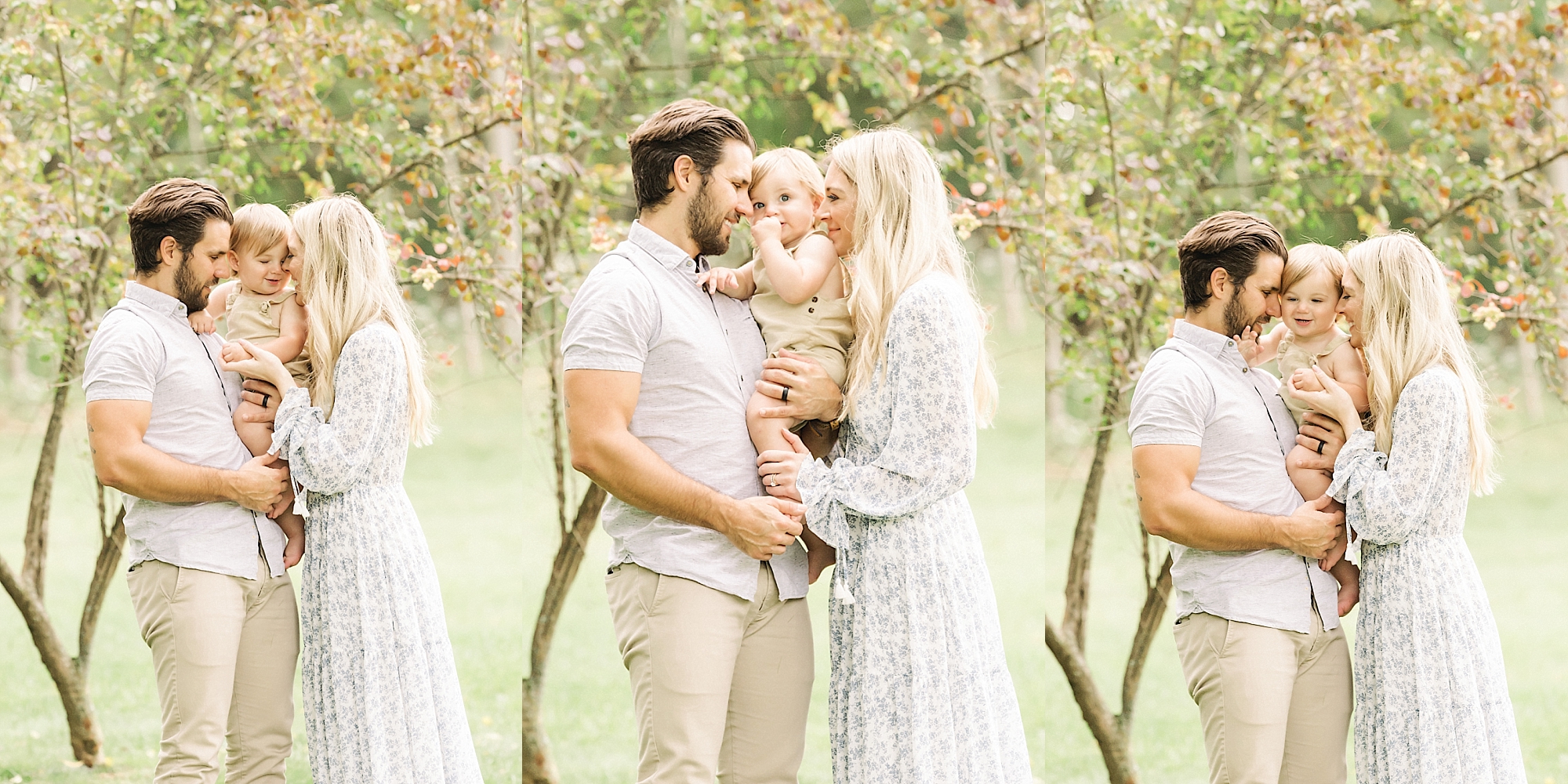 Pittsburgh parents snuggling son during family portrait session