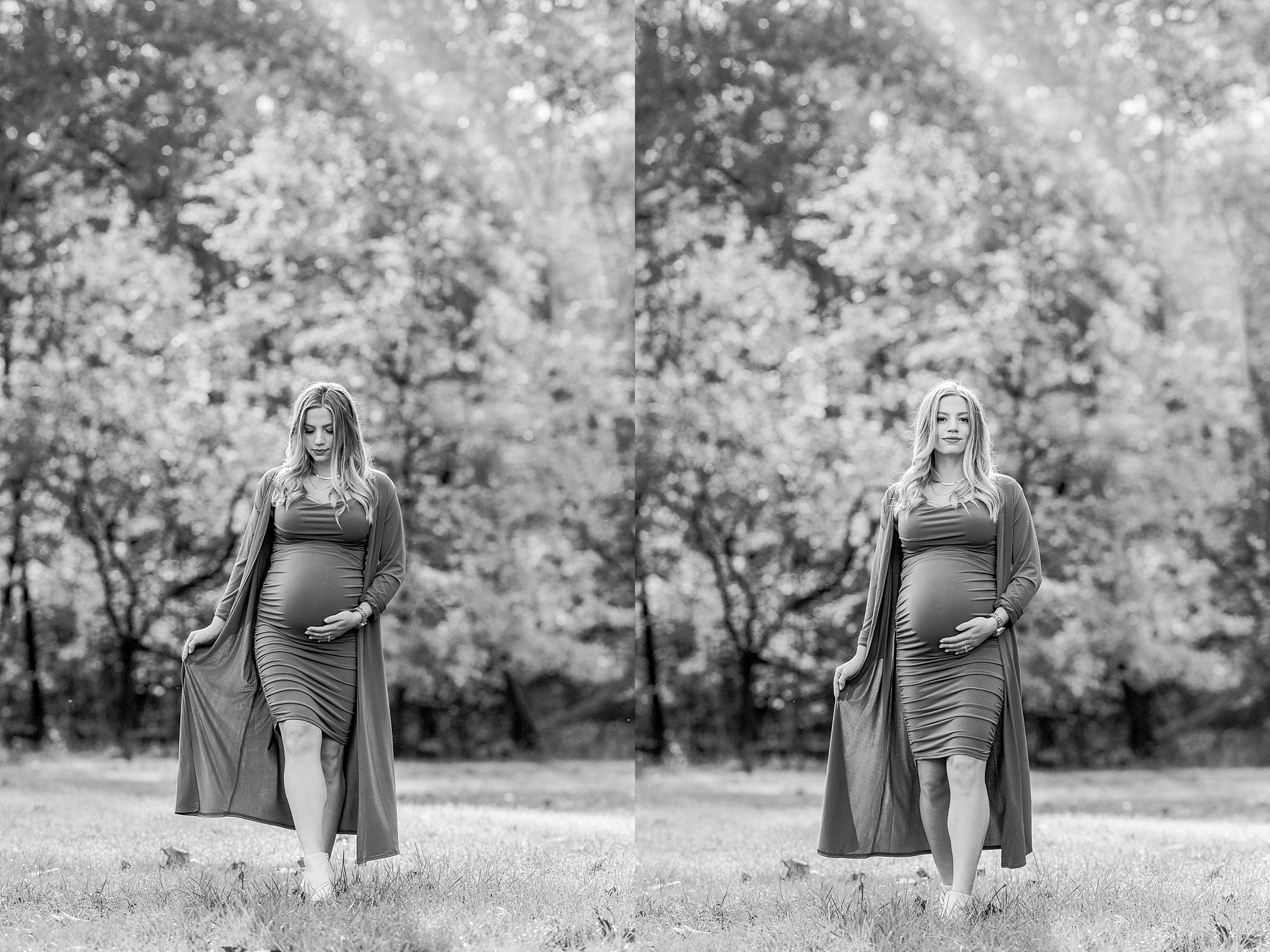 luxury outdoor maternity photo shoot