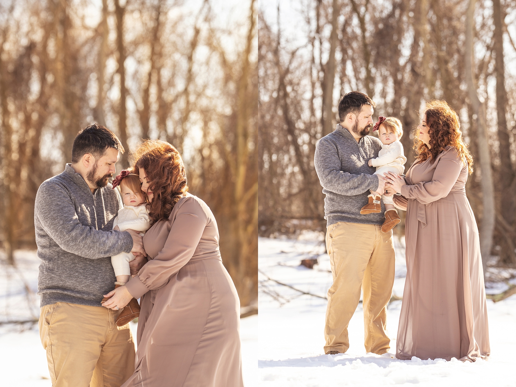 First Birthday Photos in the Snow