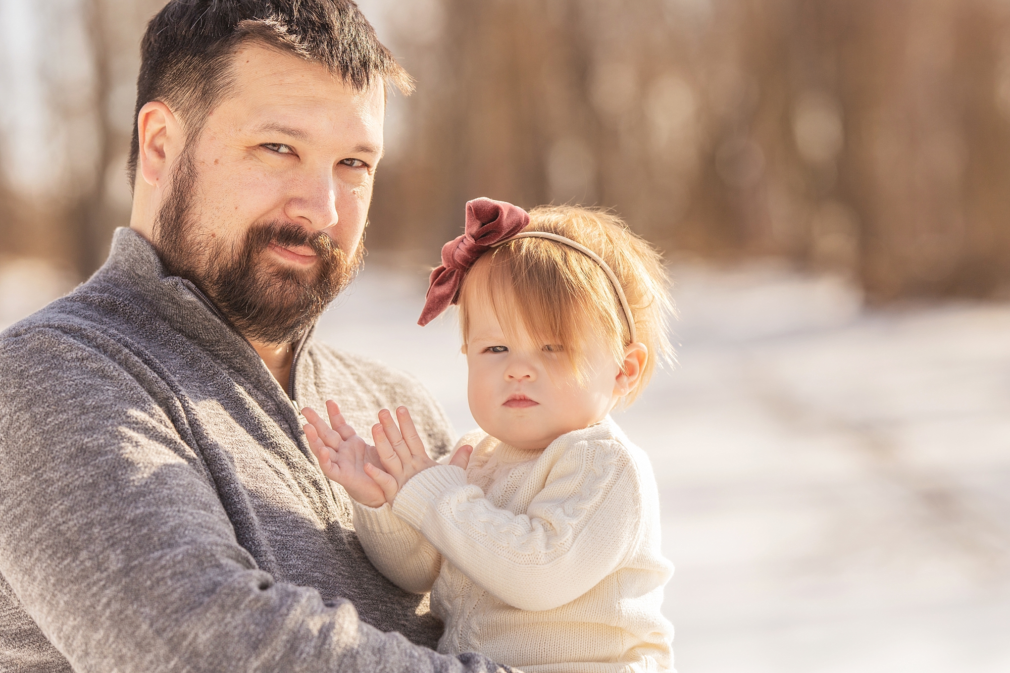 First Birthday Photos in the Snow