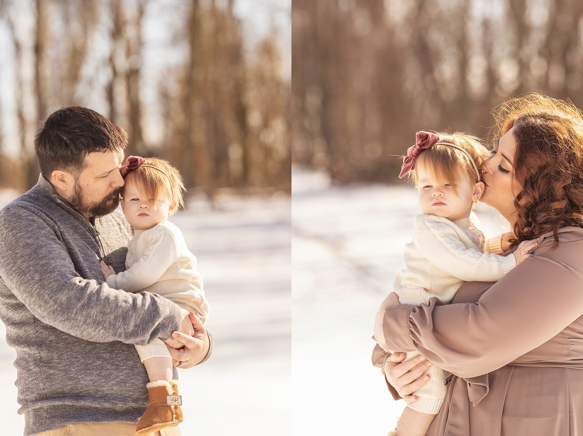 First Birthday Photos in the Snow