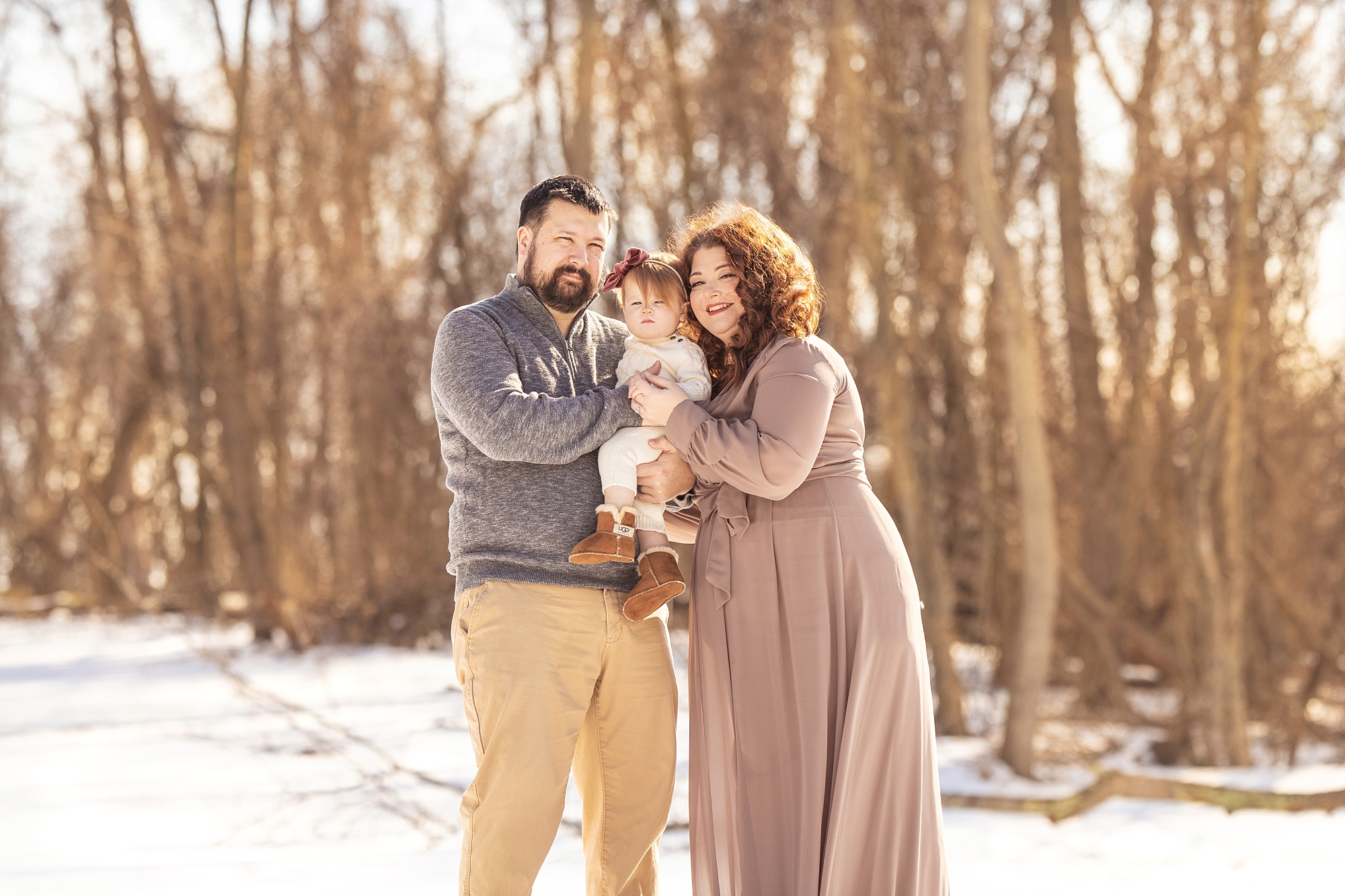 First Birthday Photos in the Snow