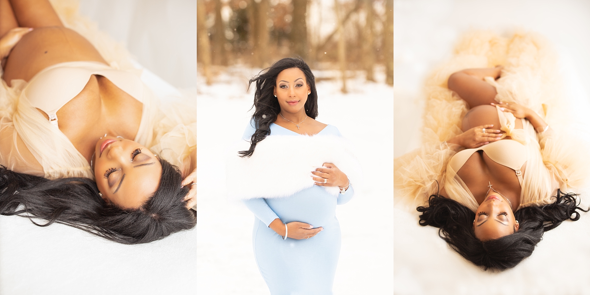 Maternity Photos In the Snow | Sneak Peek