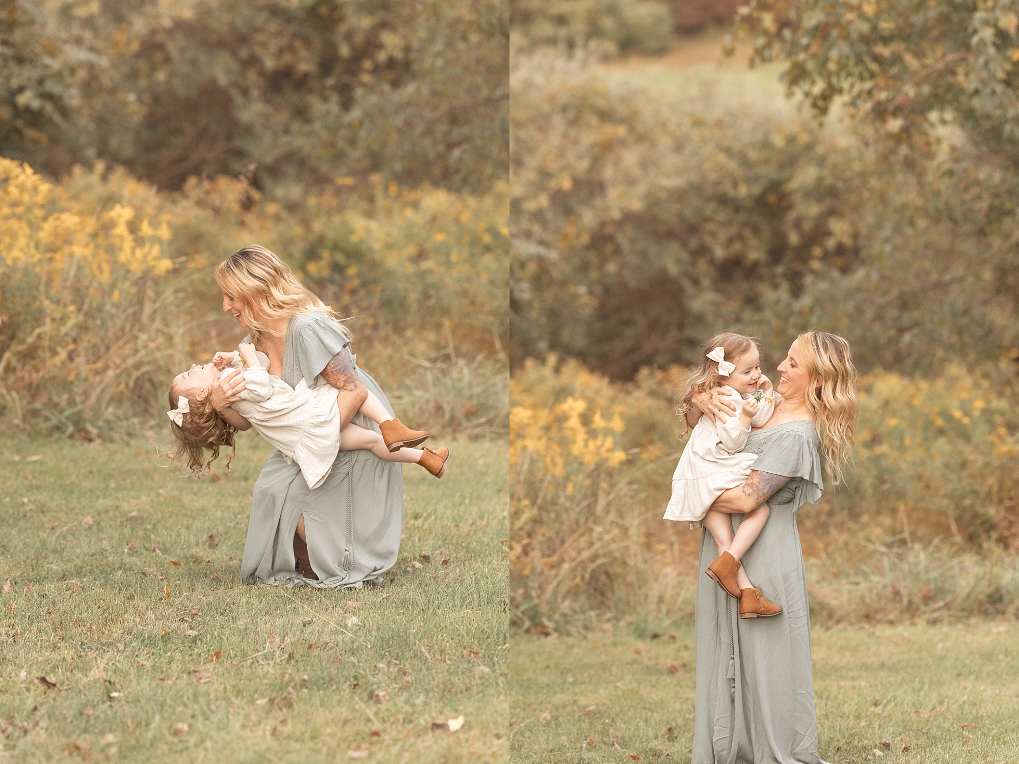 outdoor family pictures in southwest PA